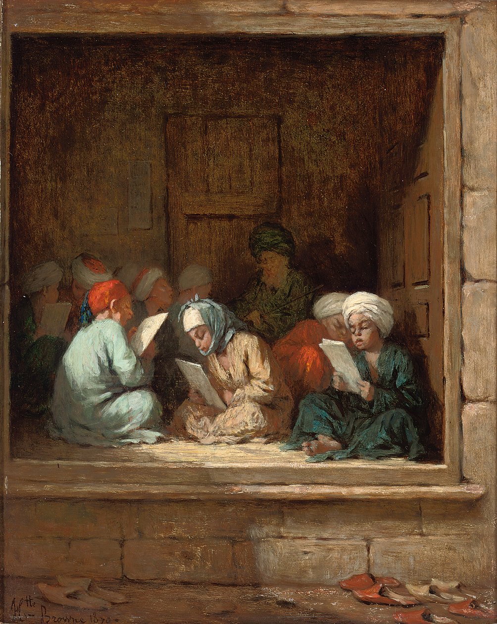 En tyrkisk skolestue, 1870 av Henriette Browne