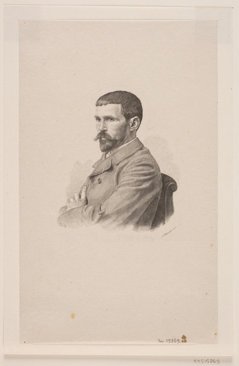 Portrett av maleren P. A. J. Dagnan-Bouveret av Henrik Arnold Hamilkar Sørensen
