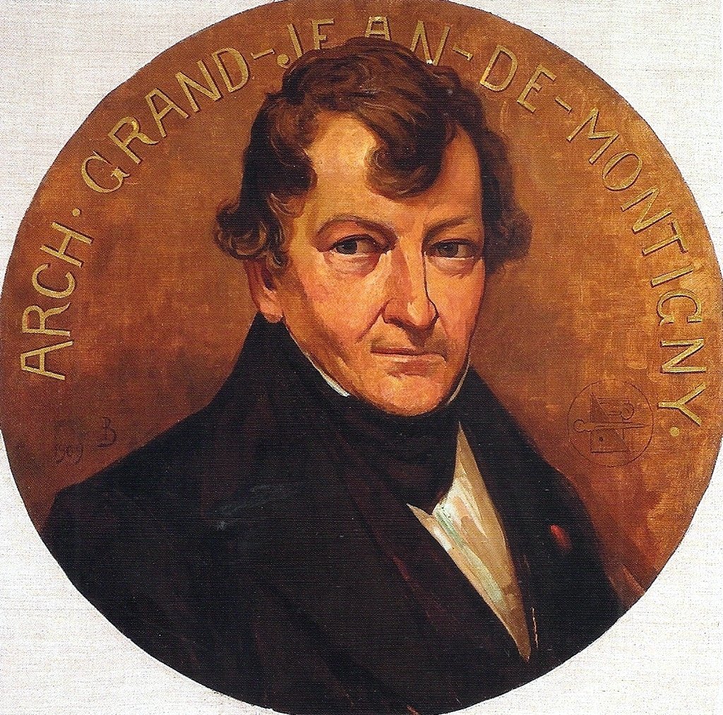 Portrett av arkitekten Grandjean de MontignynPortugues: Portrett av arkitekten Grandjean de Montigny studie for fresken på fasaden til bygningen til National School of Fine Arts, nå National Museum of Fine Arts, Rio de Janeiro, RJn av Henrique Bernardelli