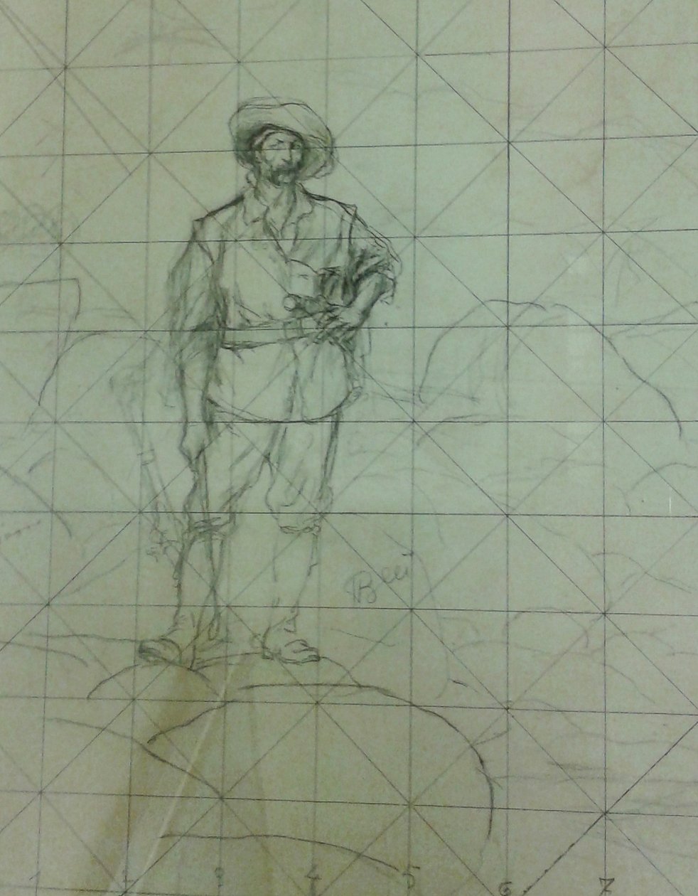 Uten tittel [Study for Bandeirante eller The Trailblazer], fra serien Studies for the Bandeirantes av Henrique Bernardelli