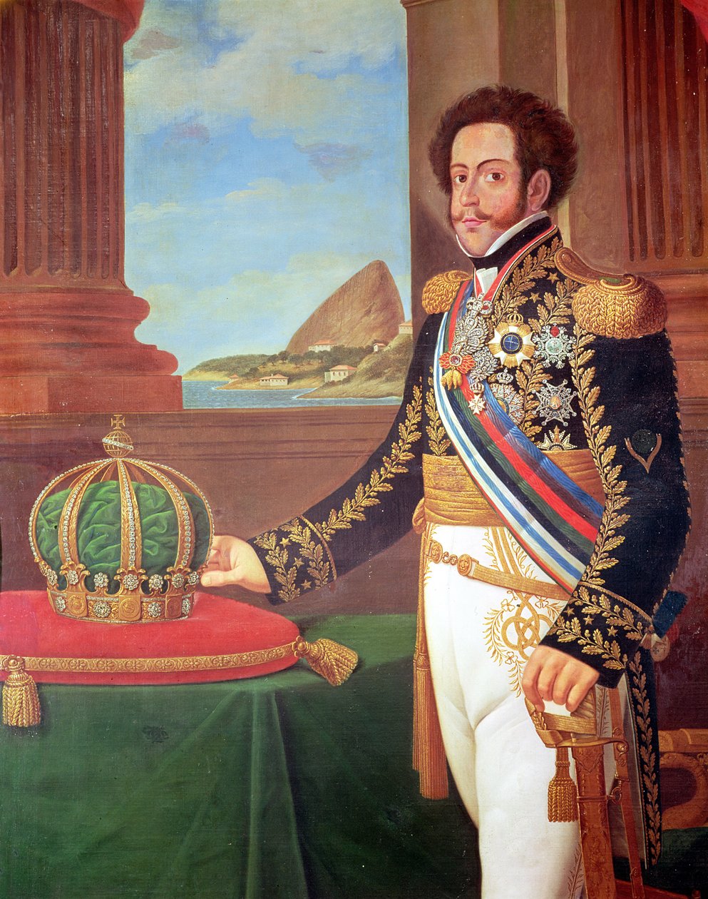 Pedro I (1798-1834) keiser av Brasil, 1825 av Henrique Jose da Silva