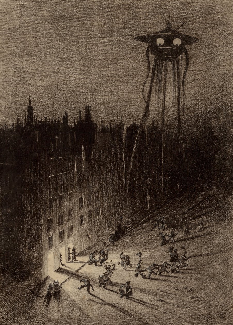 Martian ser på full folkemengde av Henrique Alvim Correa