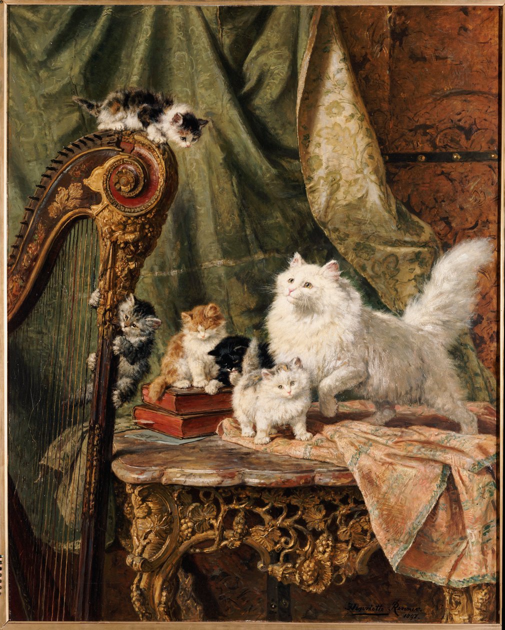 Et musikalsk mellomspill, 1897 av Henriëtte Ronner Knip