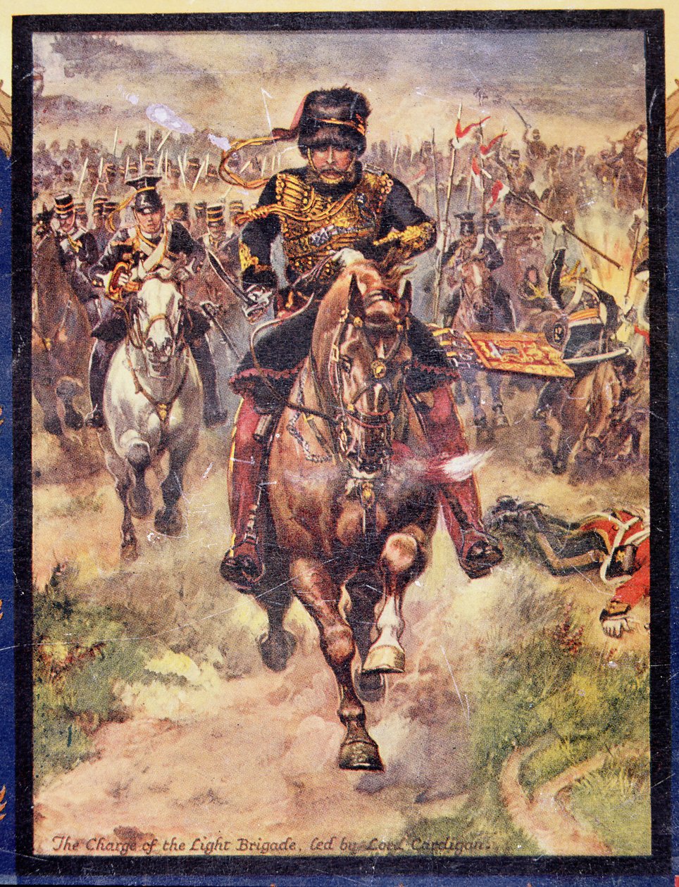 The Charge of the Light Brigade ledet av Lord Cardigan, illustrasjon for 