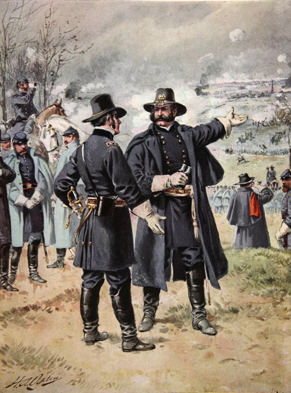 General Burnside i slaget ved Fredericksburg, 13. desember, 1862 av Henry Alexander Ogden