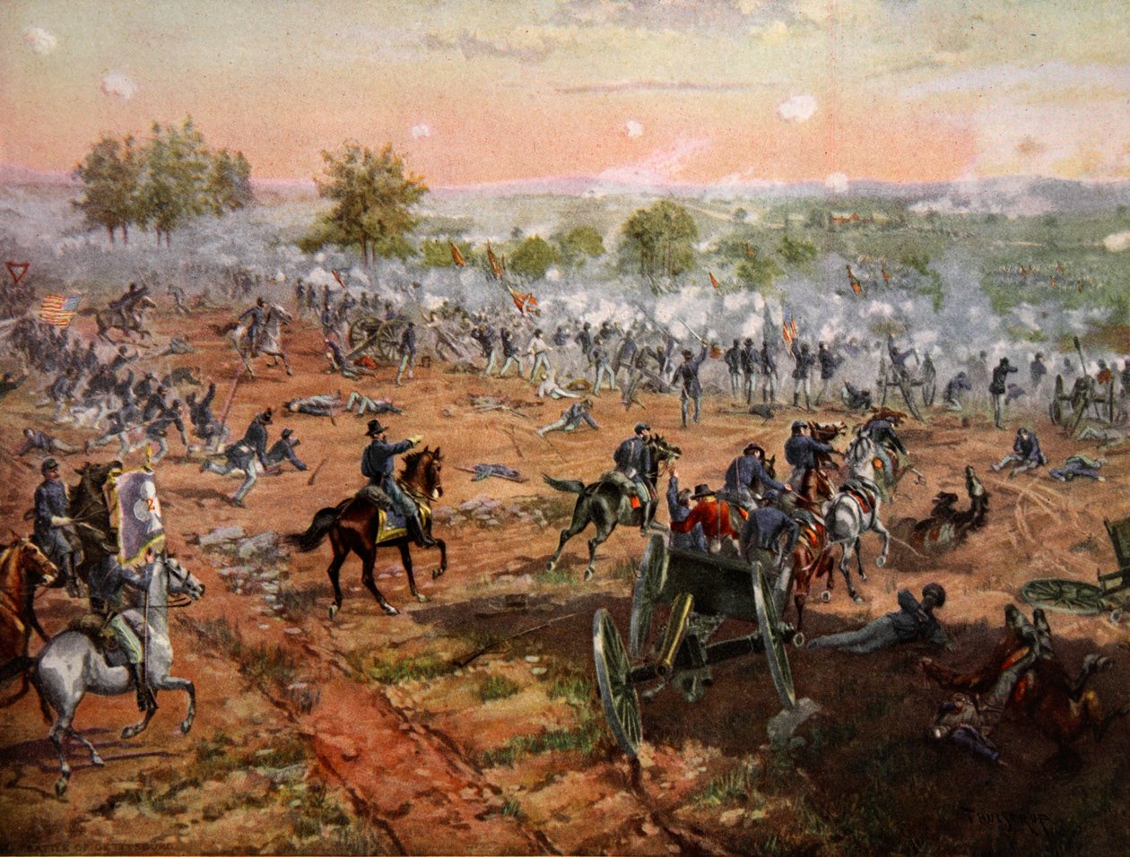 Slaget ved Gettysburg, 1.–3. juli 1863 av Henry Alexander Ogden