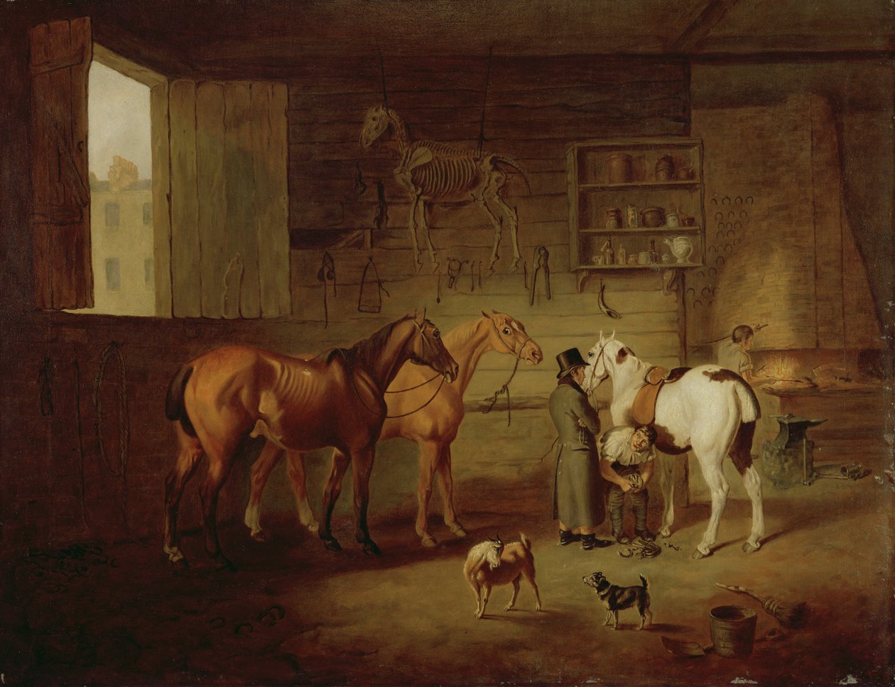 Smedbutikken, ca. 1810-20 av Henry Bernard Chalon