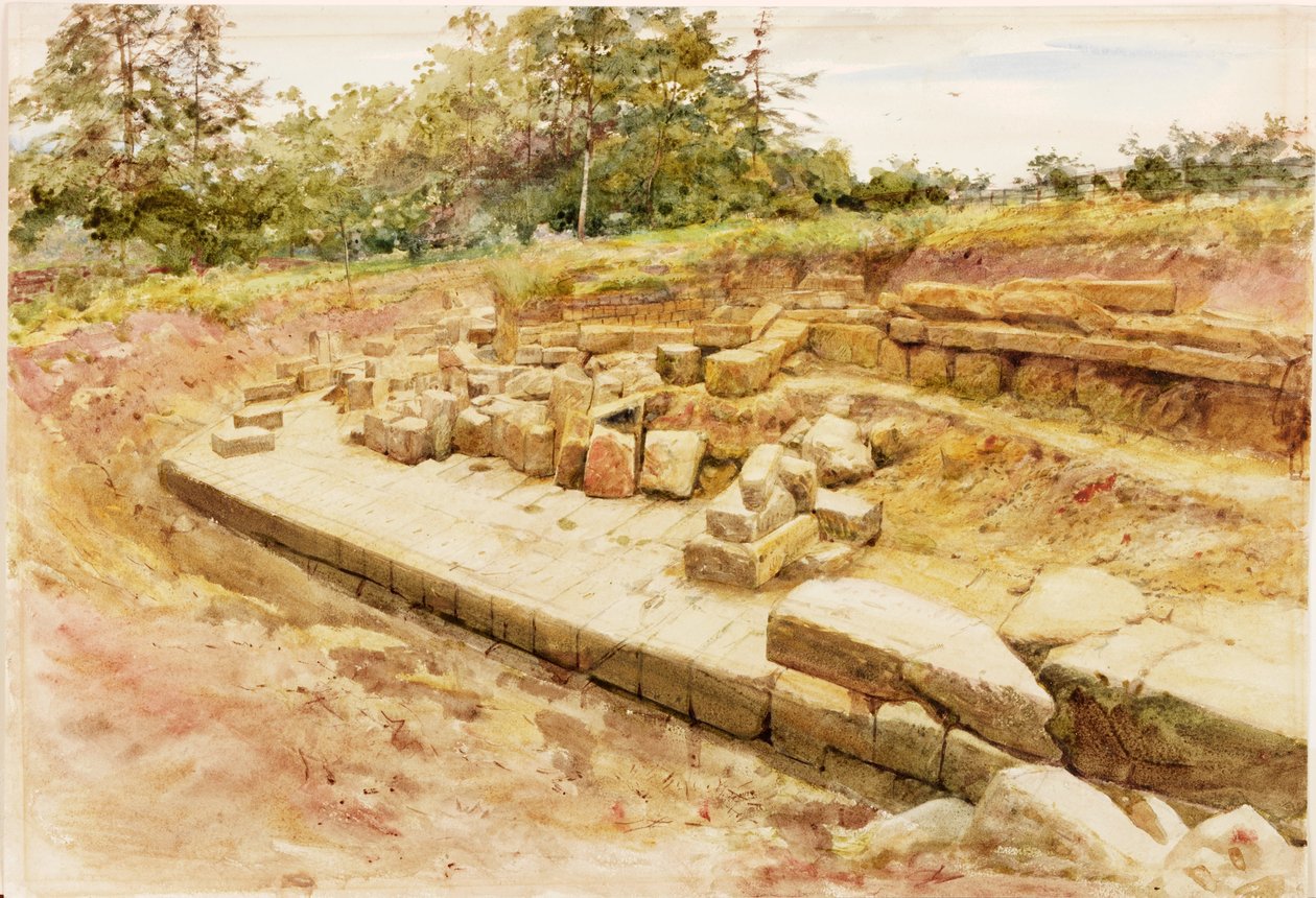 Cilurnum (gouache, blyant og wc på papir) av Henry Burdon Richardson