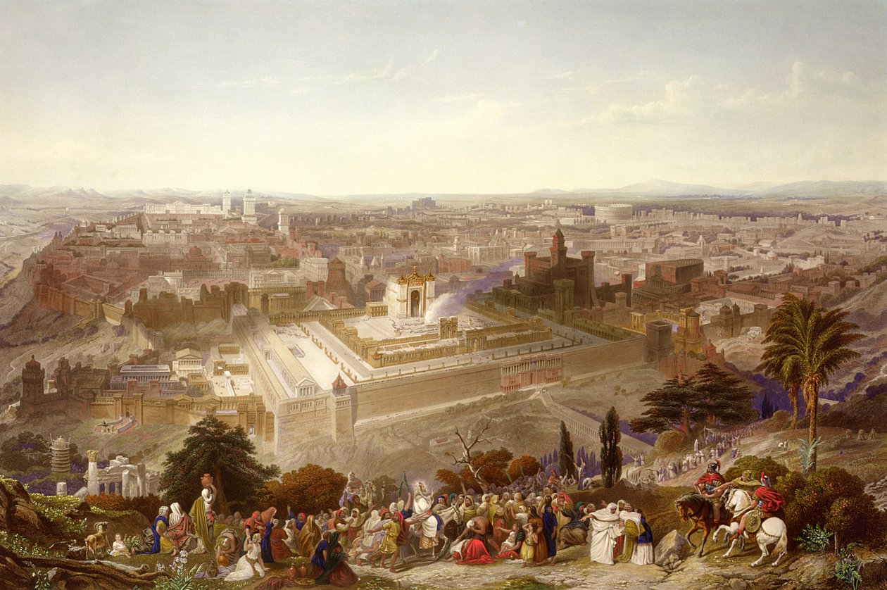 Jerusalem i hennes storhet, gravert av Charles Mottram (1807-76) 1860 av Henry Courtney Selous
