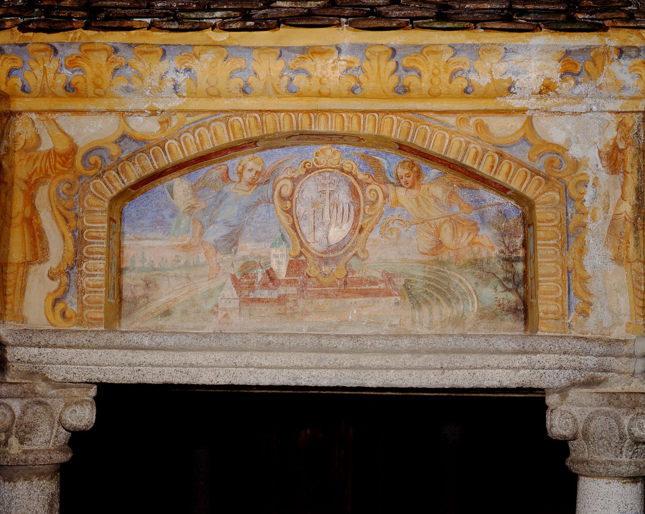 The Abbey of Novacella, fra The Well of the Wonders of the World (Pozzo delle Meraviglie), 1669-73 av Henry Curzon Allport