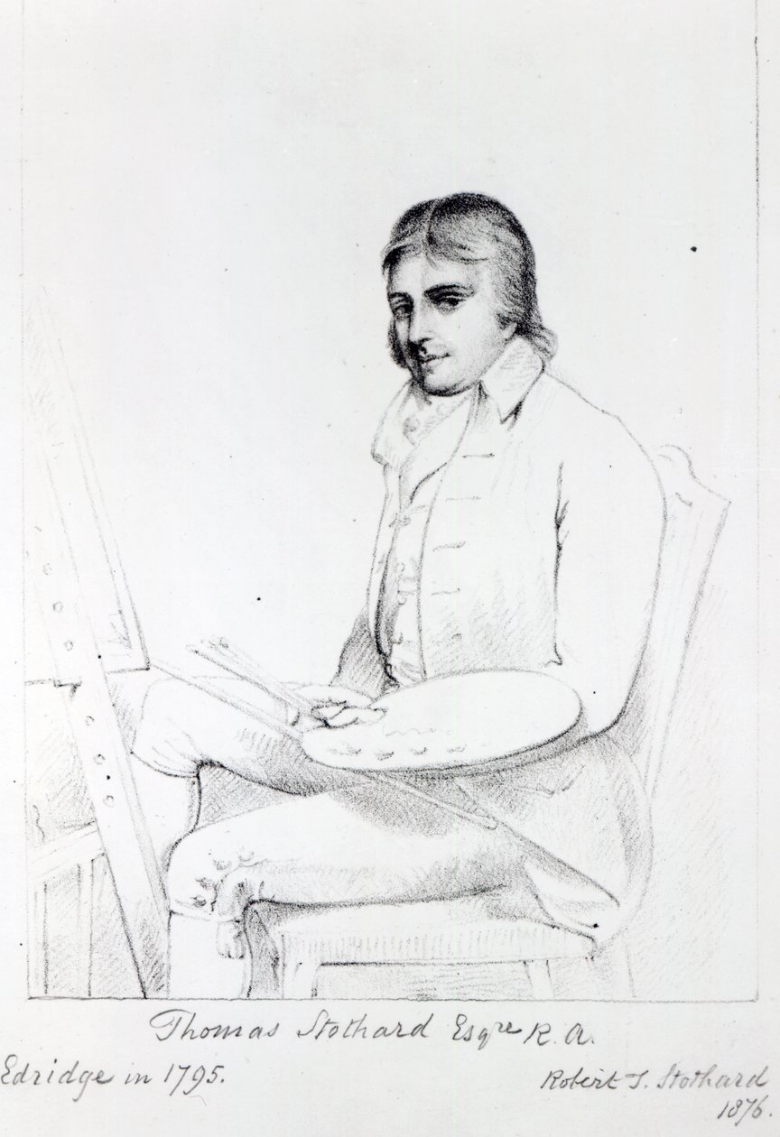 Thomas Stothard Esq. RA, gravert av Robert J. Stothard, 1876 av Henry Edridge