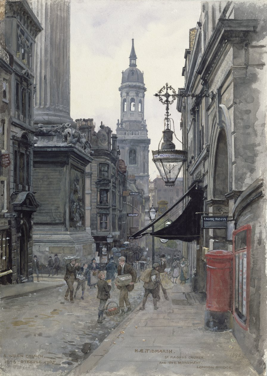 Monumentet og St. Magnus kirke av Henry Edward Tidmarsh