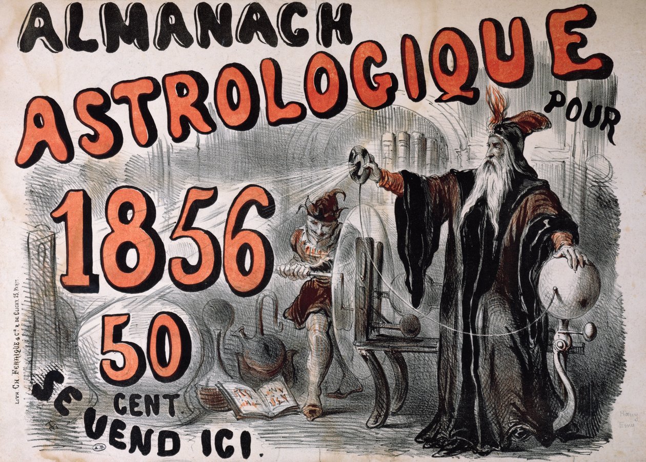 Astrologisk almanakk, 1856 av Henry Emy