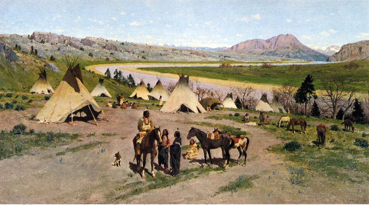 I Foothills of the Rockies, 1898 av Henry Francois Farny