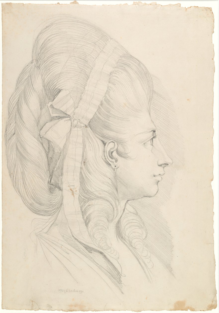 Portrett av Anna Magdalene Schweizer, f. Hess av Johann Heinrich Füssli
