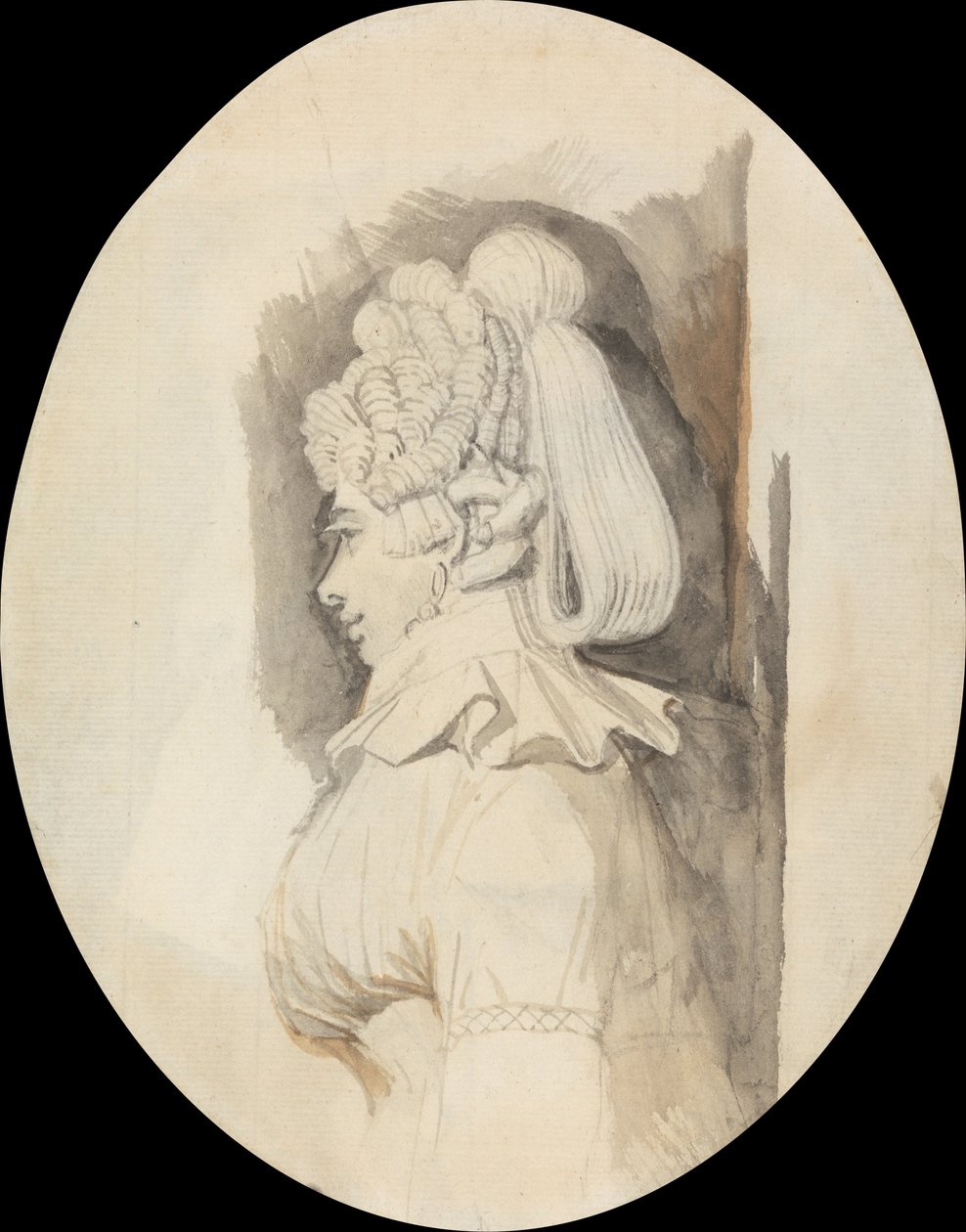 Studie av en dame av Johann Heinrich Füssli