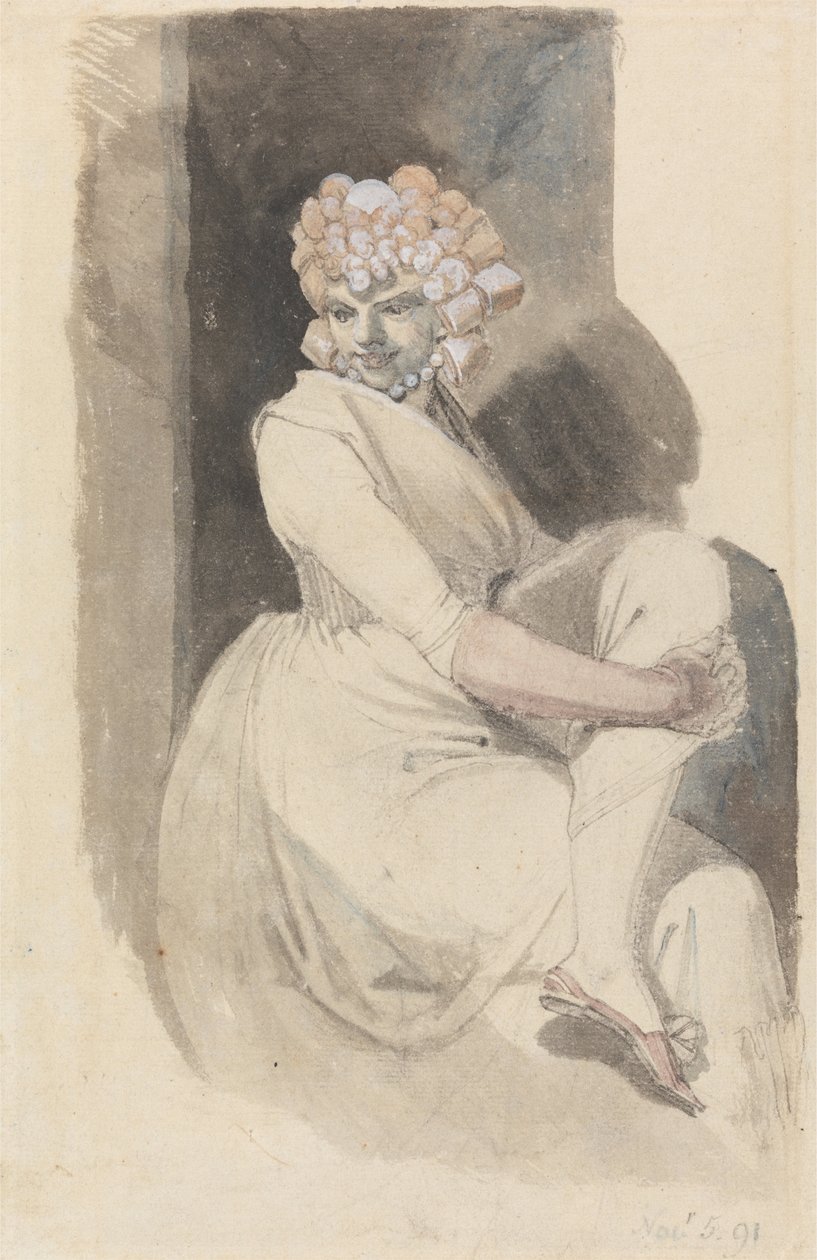 Studie av en sittende kvinne av Johann Heinrich Füssli