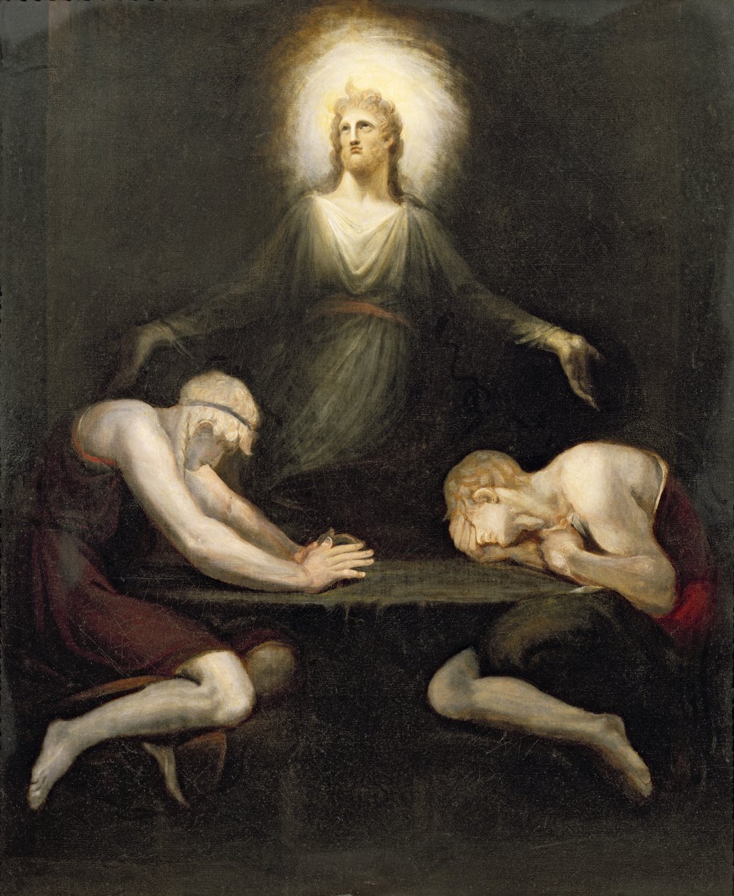 Kristi tilsynekomst ved Emmaus, 1792 av Johann Heinrich Füssli