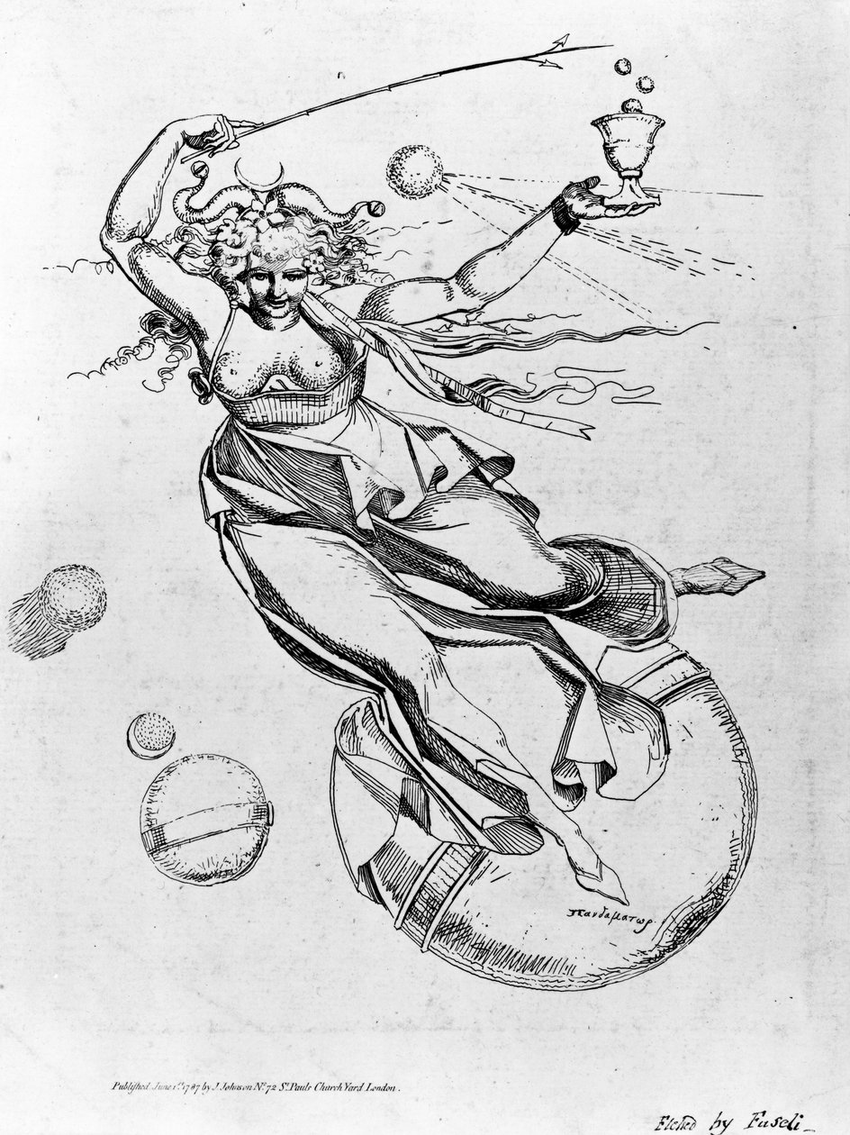 The Mighty Mother seiler gjennom luften, frontispice til Theophilus Swifts 