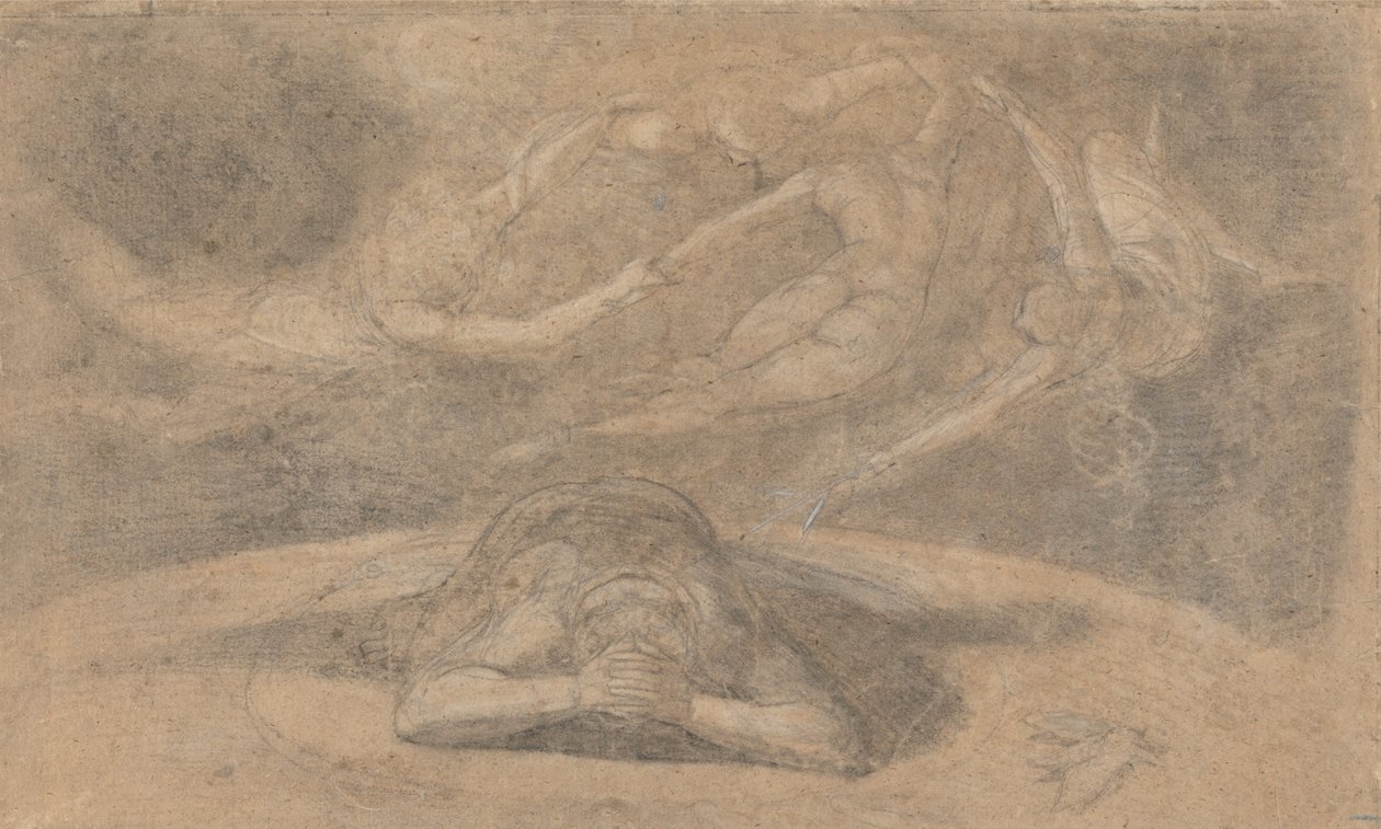 Bøndernes drøm, Paradise Lost, bok 1, 781-8 av Johann Heinrich Füssli