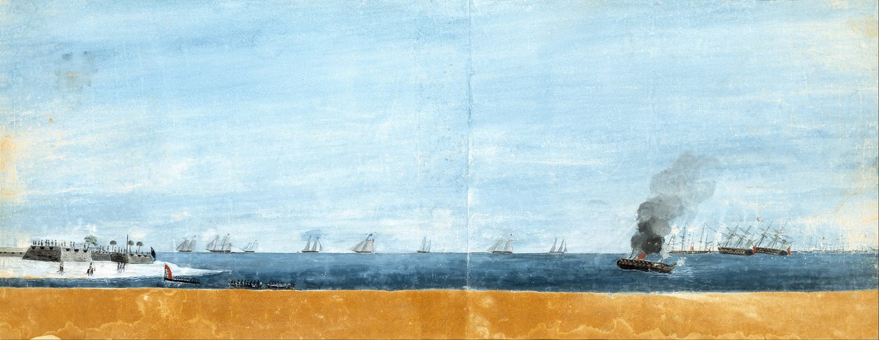 Morgenen etter angrepet på Sullivans Island, 29. juni 1776 av Henry Gray