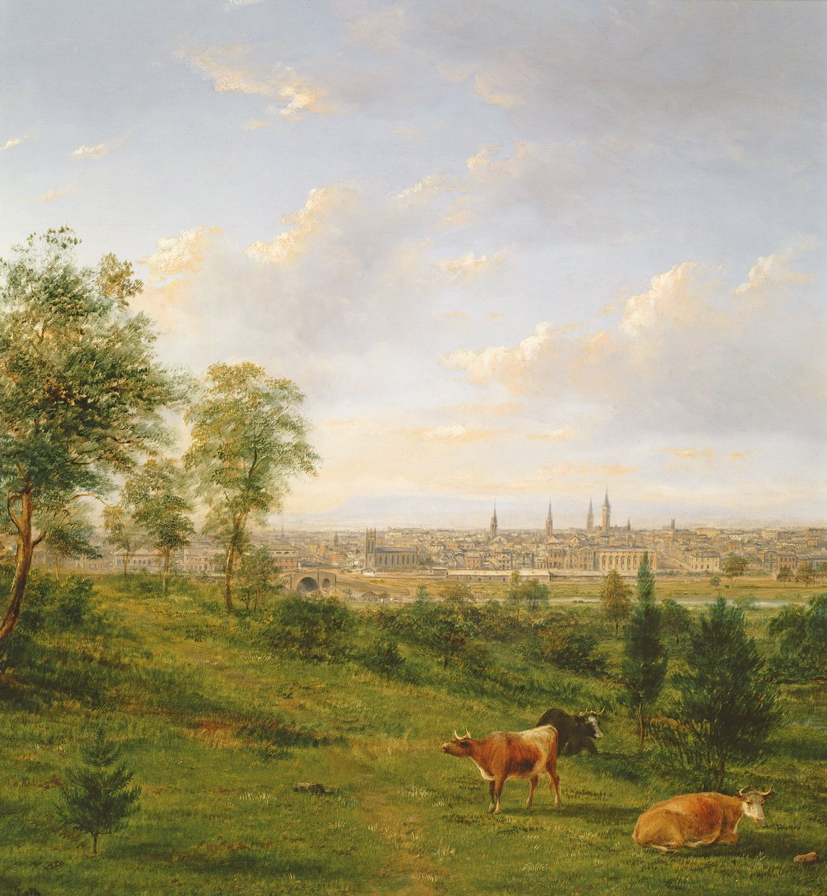 Utsikt over Melbourne, 1800-tallet av Henry Gritten