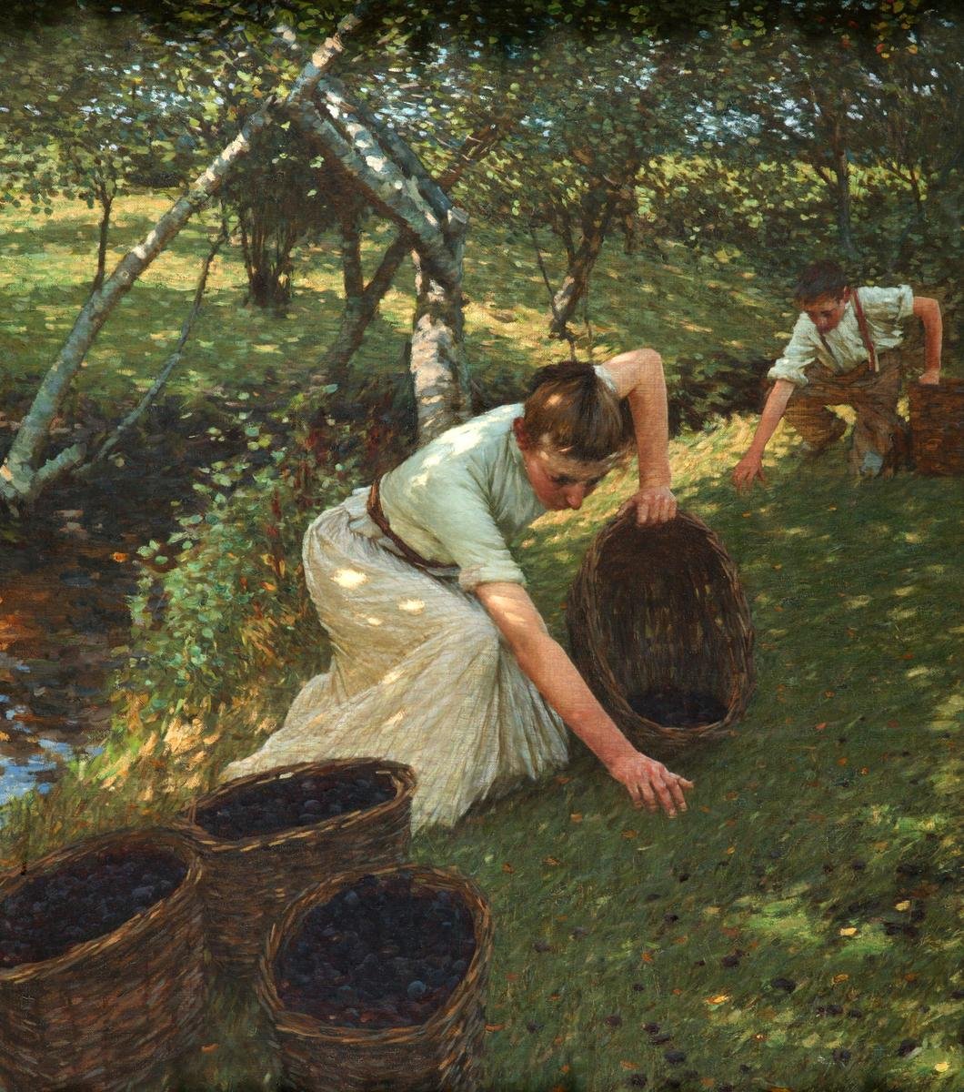Samler plommer av Henry Herbert La Thangue