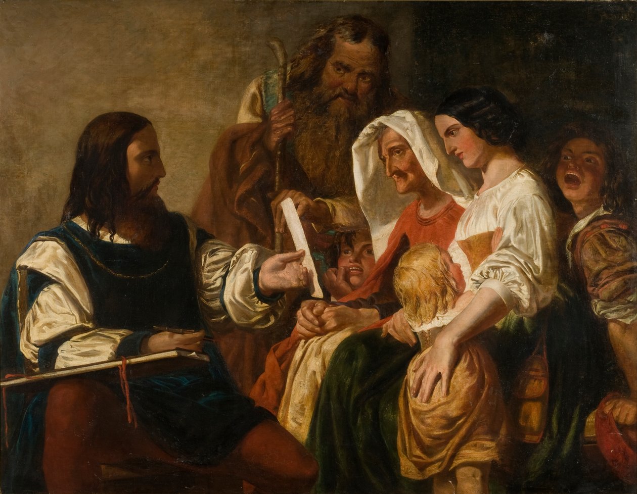 Leonardo og hans modeller, 1846 av Henry James Townsend