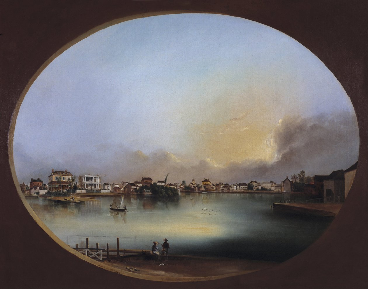 Utsikt over Charleston (utsikt fra vest) av Henry Joseph Jackson