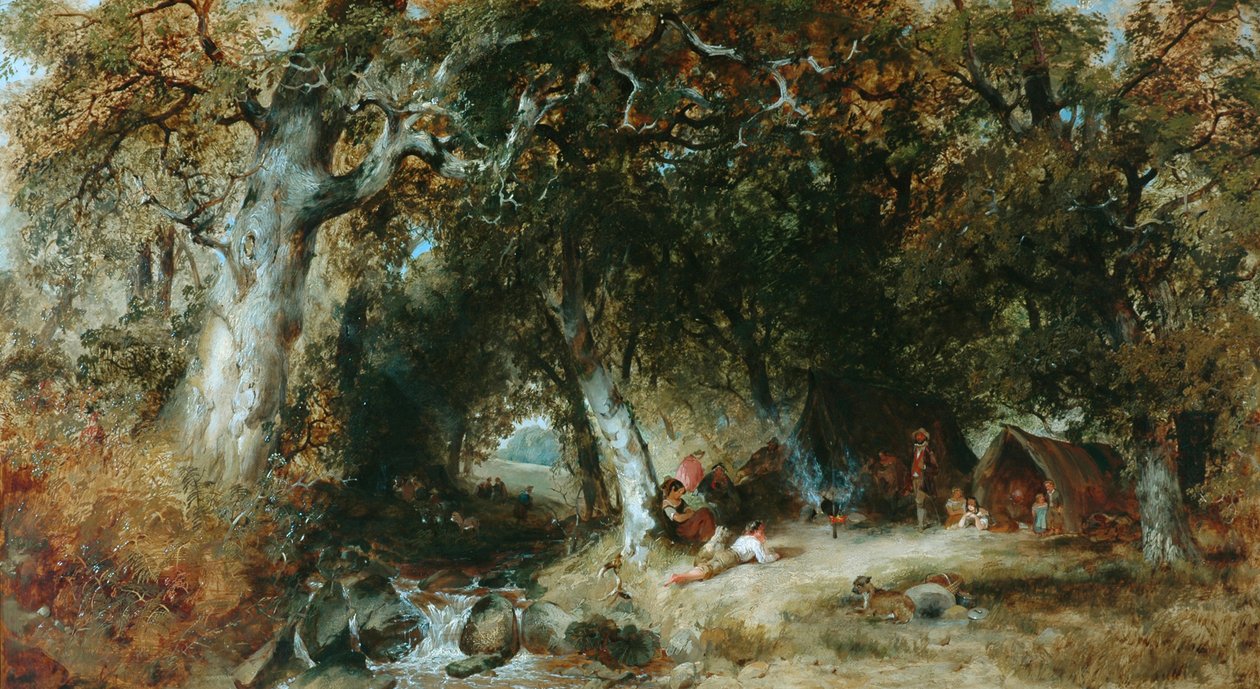 Gipsy Campment av Henry Jutsum