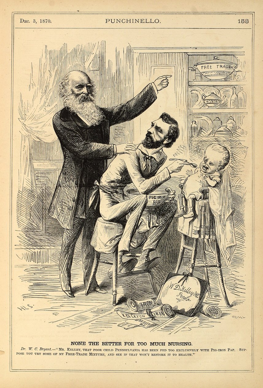 None the Better for Too Much Nursing, gravert av George Wevill, tregravering fra 1870 av Henry Louis Stephens