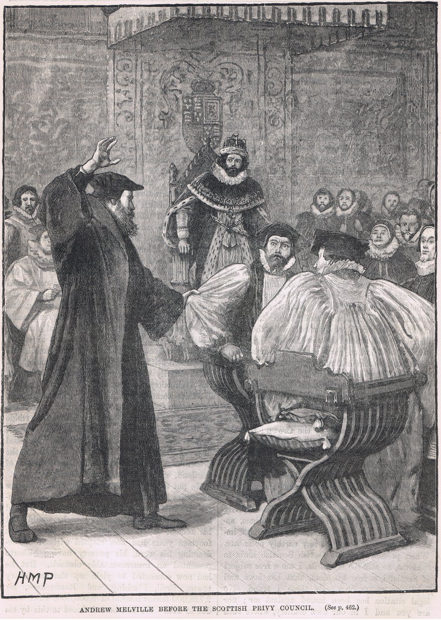 Andrew Melville før Scottish Privy Council 1605 av Henry Marriott Paget