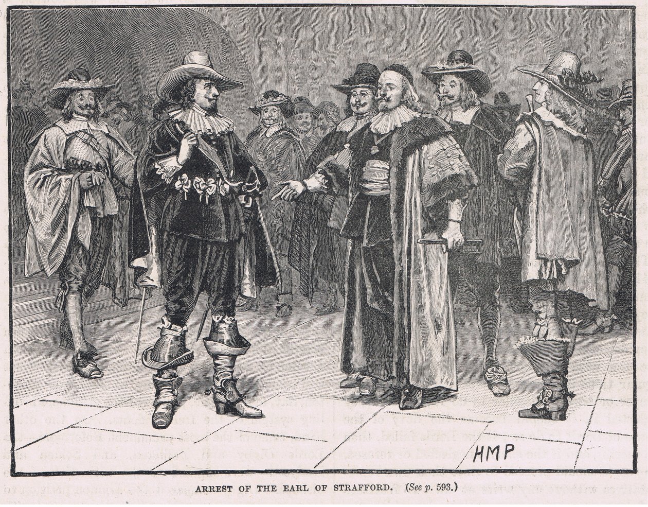 Arrestasjon av jarlen av Strafford 1640 av Henry Marriott Paget