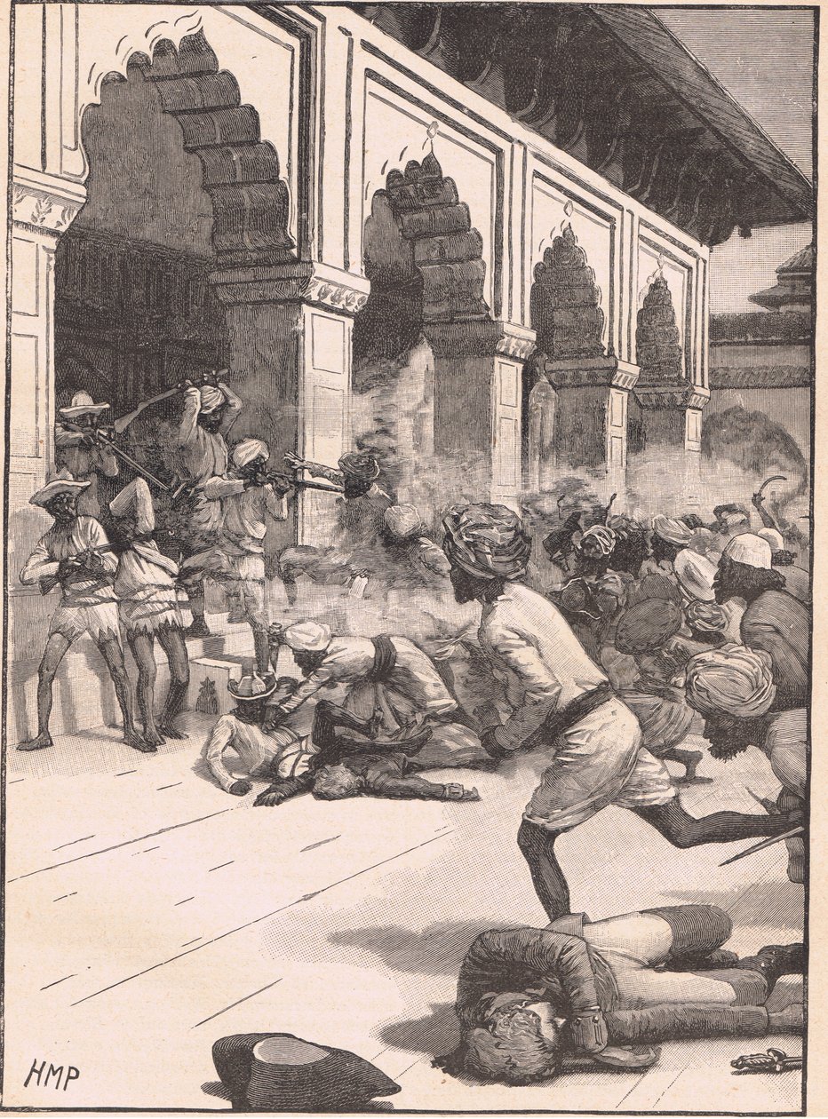 Arrestasjon av Rajah av Benares 1781 e.Kr av Henry Marriott Paget