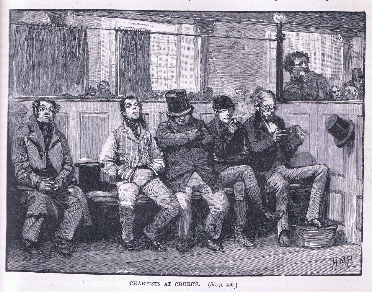 Chartister ved kirken 1839 e.Kr av Henry Marriott Paget