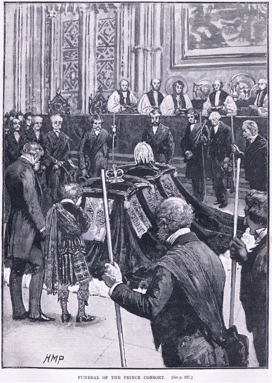 Begravelse av prinsgemalen 1862 e.Kr av Henry Marriott Paget