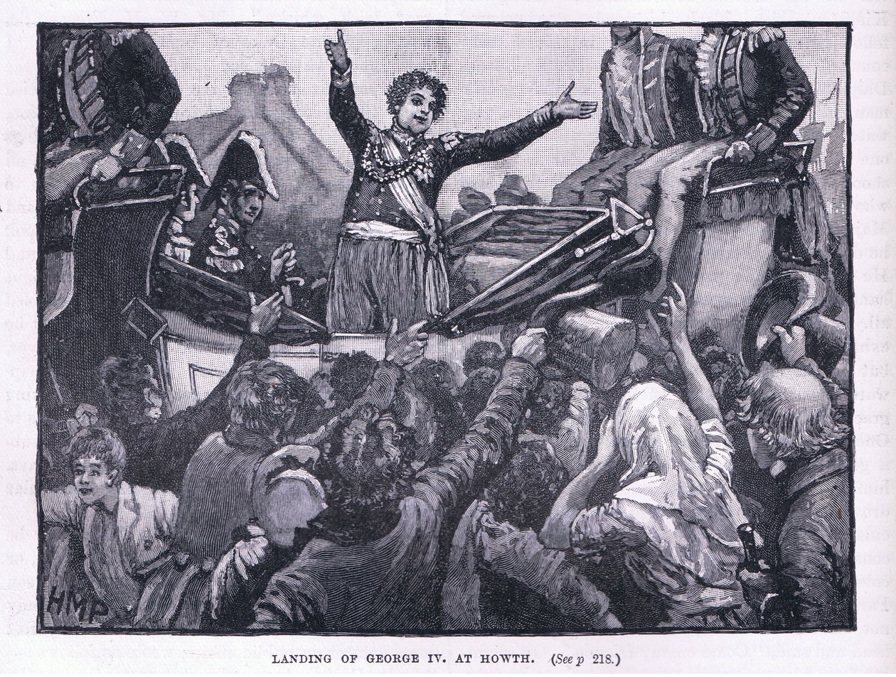 Landing av George IV ved Nowth av Henry Marriott Paget