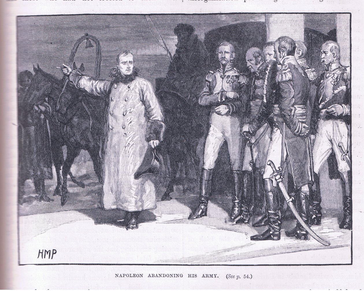 Napoleon forlater hæren sin av Henry Marriott Paget