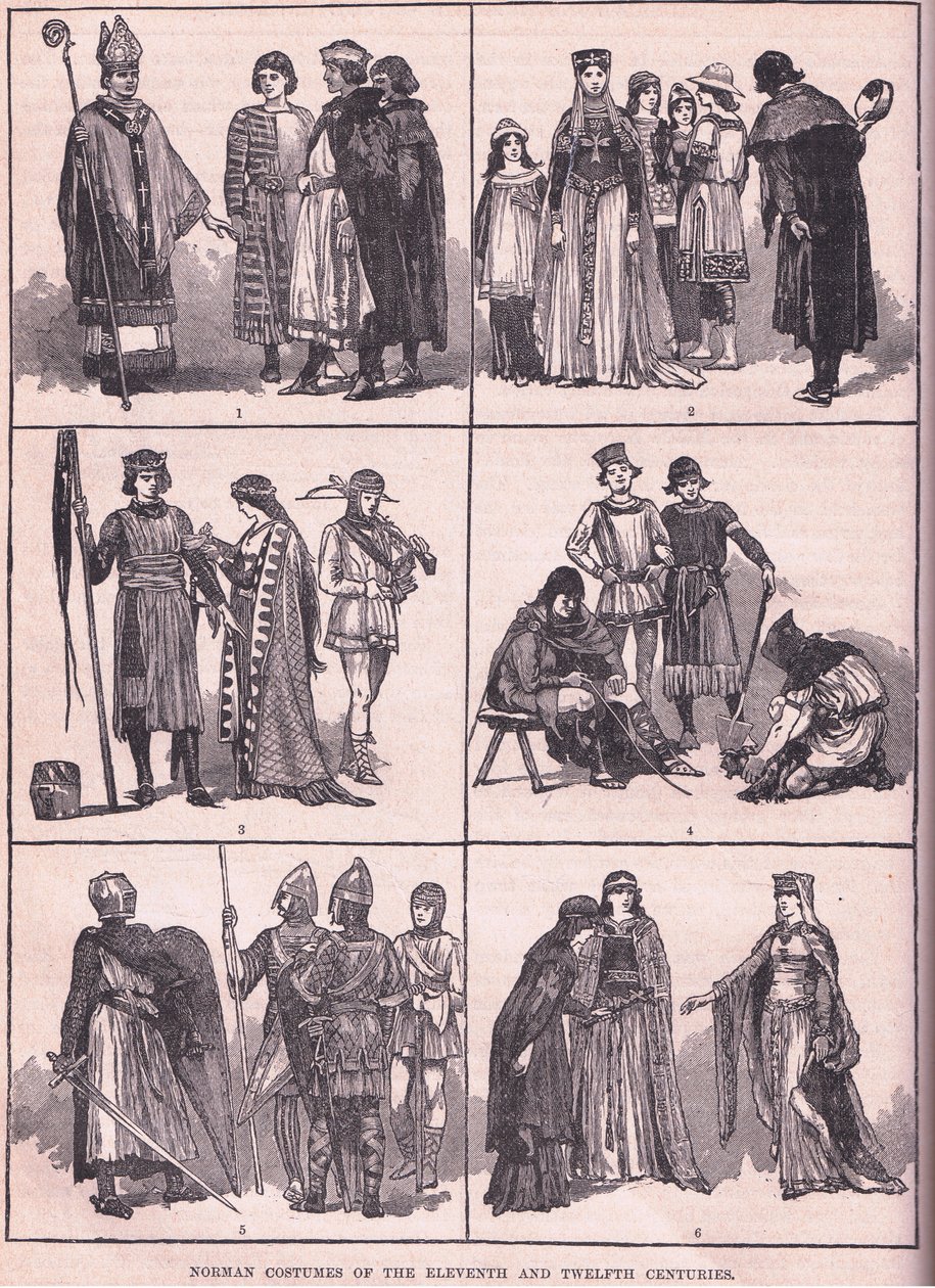 Normanniske kostymer fra det ellevte og det tolvte århundre av Henry Marriott Paget