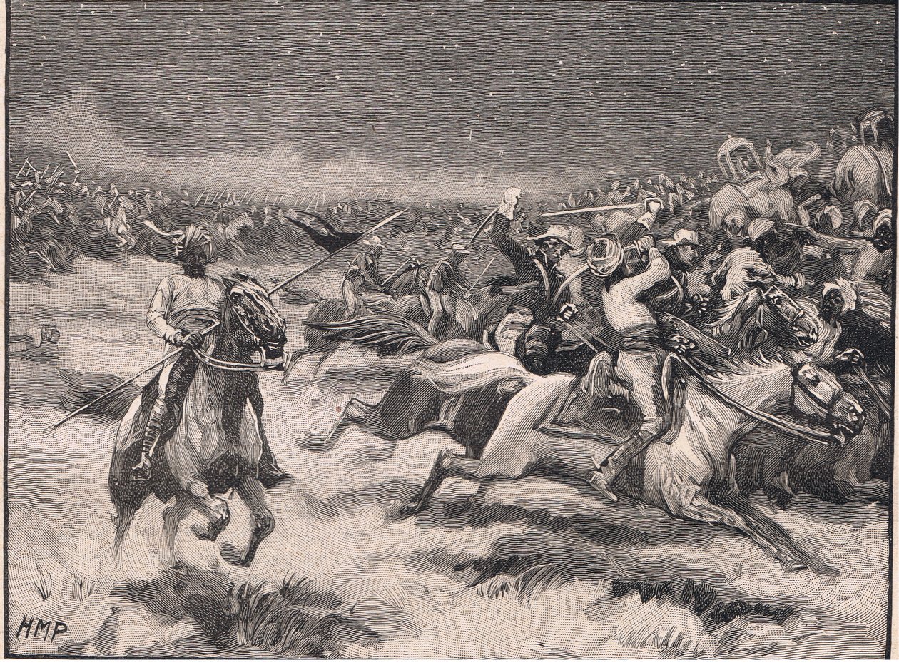 Jakten ved Argaum AD 1803 av Henry Marriott Paget