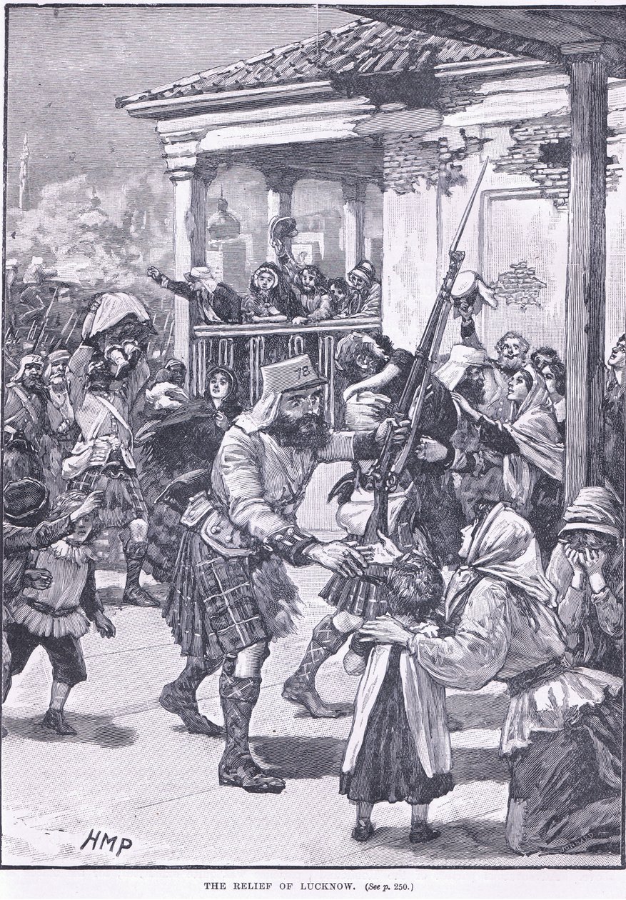 Relieffet av Lucknow 1857 e.Kr av Henry Marriott Paget