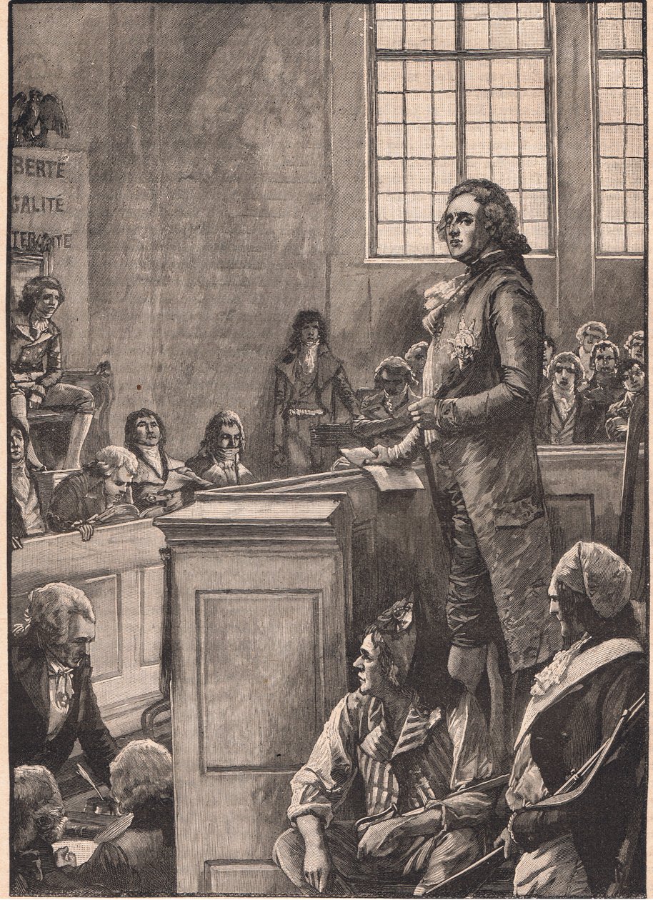 Rettssaken mot Ludvig XVI av Henry Marriott Paget
