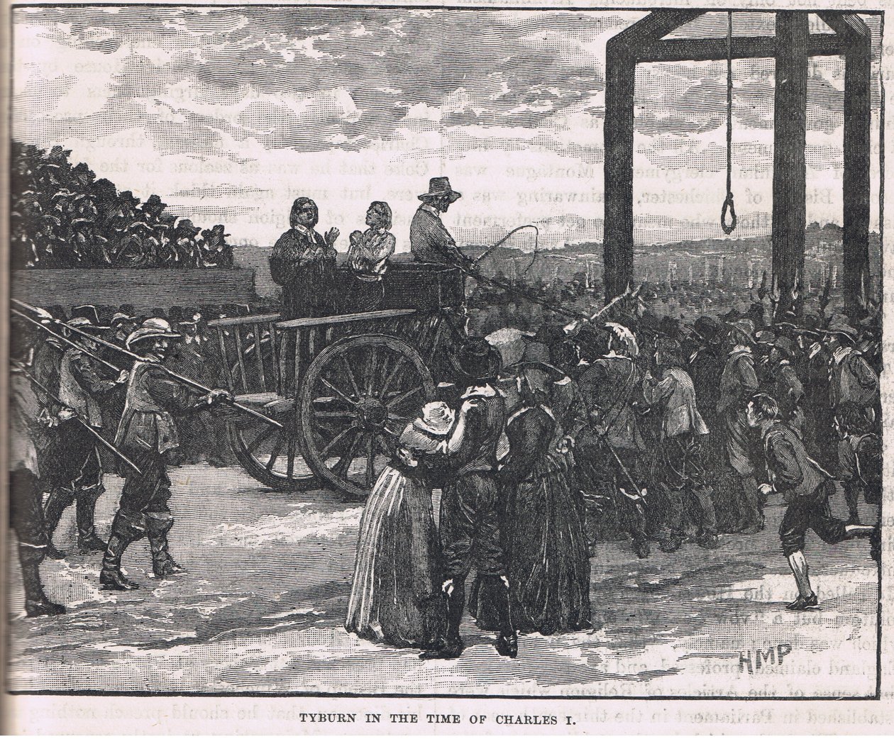 Tyburn på tidspunktet for Charles I av Henry Marriott Paget
