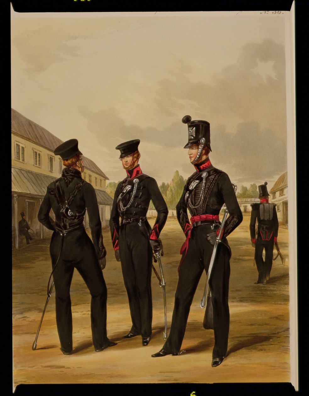 Men of the 60th Rifles (King's Royal Rifle Corps), ca. 1830 av Henry Martens