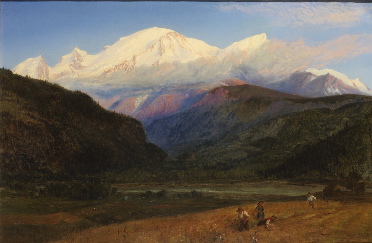 Mont Blanc fra Servoz, 1856 av Henry Moore