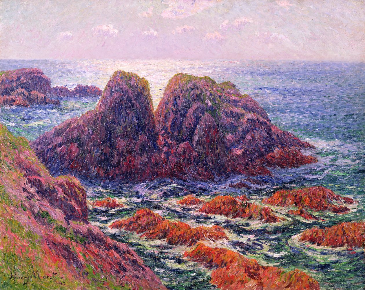 Havet ved Finistere, 1899 av Henry Moret