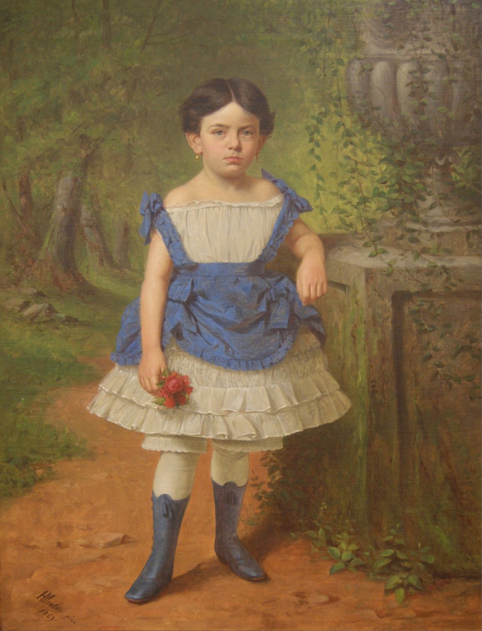Elizabeth Moerlein Portrett, 1869 av Henry Mosler