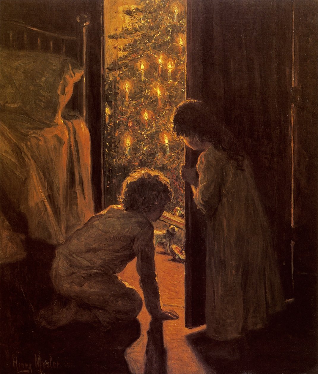 Juletreet, ca. 1916 av Henry Mosler