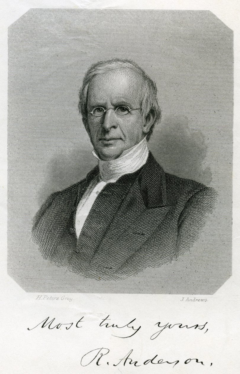 Rufus Anderson, gravert av J. Andrews, ca 1860 av Henry Peters Gray