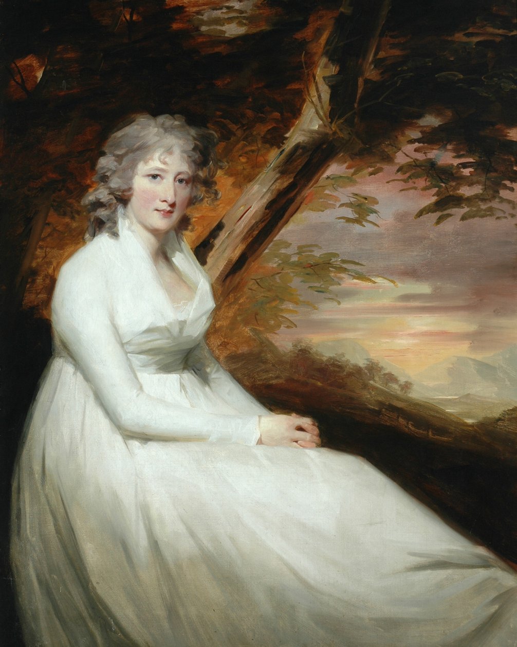 Fru Anne Stewart fra St Fort av Henry Raeburn